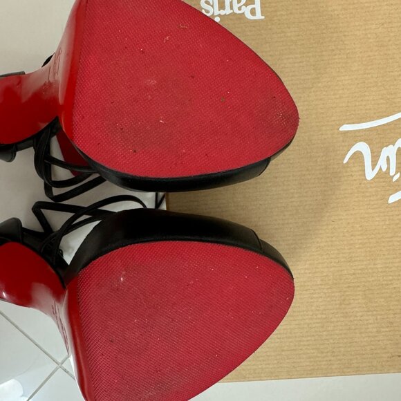 Christian Louboutin Holly Alta 120 black size 36 strappy platform sandals - Picture 3 of 13
